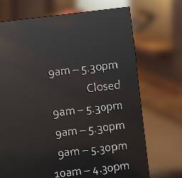 We're Open! (Opening Hours)
