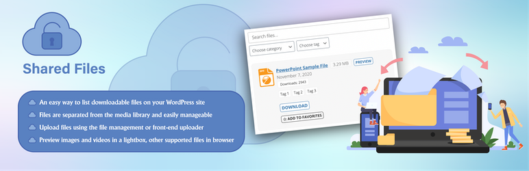 Shared Files – File Upload & Download Manager